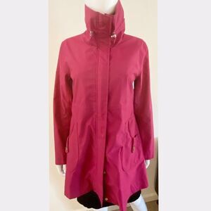 Land's End Pink Lightweight Zip Rain Coat Jacket S